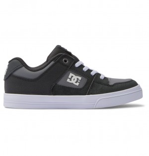 Anthracite / Black DC Shoes Pure Elastic - Shoes 8-16 | URDNVY-158