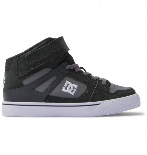 Anthracite / Black DC Shoes Pure High-Top EV - High-Top Leather Shoes | XSPCDM-143