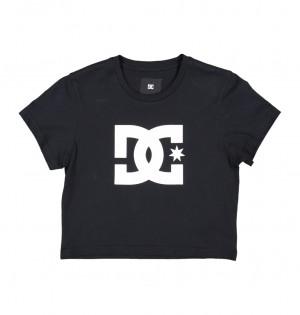 Black DC Shoes DC Star - Cropped T-Shirt | IJLPVA-089