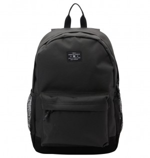 Black / Black DC Shoes Backsider Core 20L - Medium Backpack | OHRVEQ-951