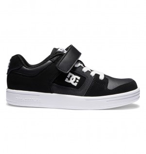 Black / Black / White DC Shoes Manteca 4 V - Shoes | IHFJCZ-201