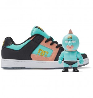 Black / Crazy Pink / Turquoise 1 DC Shoes Manteca 4 atmos - Shoes | CKLDHA-498