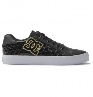 Black / Gold DC Shoes Chelsea Plus Se Sn - Shoes | NFKQRX-428