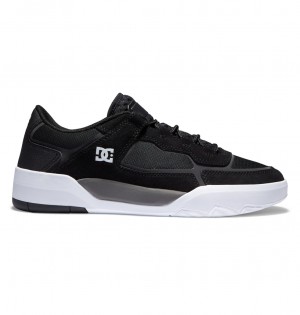 Black / Grey DC Shoes DC Metric S - Leather Skate Shoes | UXYOKD-128