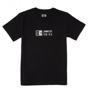 Black / Greystone DC Shoes DC Split Star - T-Shirt | CZMBOL-470