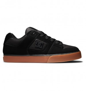 Black / Gum DC Shoes Pure - Leather Shoes | MJRQDN-062