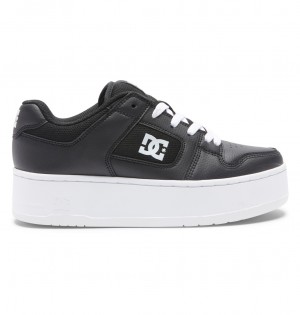 Black / White DC Shoes Manteca 4 Platform - Flatform Shoes | CHKYVR-850