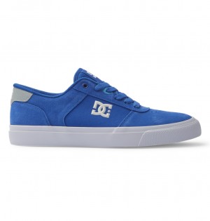 Blue / Blue / White DC Shoes Teknic - Leather Shoes | VAHMXQ-712