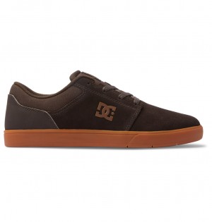 Brown / Gum DC Shoes Crisis 2 - Leather Shoes | VNZWRO-956