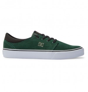 Dark Green DC Shoes Trase - Suede Shoes | YIWPAR-541