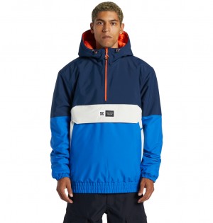 Dress Blues DC Shoes Nexus - Technical Reversible Anorak Snow Jacket | XQVTMU-724