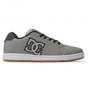 Grey / Grey / White DC Shoes Gaveler - Leather Shoes | BZOULR-215