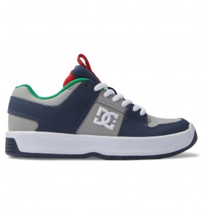 Heather Grey / Navy DC Shoes Lynx Zero - Leather Shoes | CPWMFQ-149