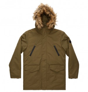 Ivy Green DC Shoes Bamberg - Water-Resistant Parka | SGROQT-485