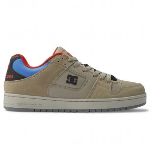 Light Camel DC Shoes Manteca SE - Leather Shoes | CSLEVX-234