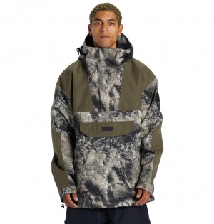 Mossy Oak Terra Coyote Camo DC Shoes Dc-43 - Technical Anorak Snow Jacket | UEJTGC-697