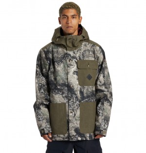 Mossy Oak Terra Coyote Camo DC Shoes Servo - Technical Snow Jacket | APHIOB-872