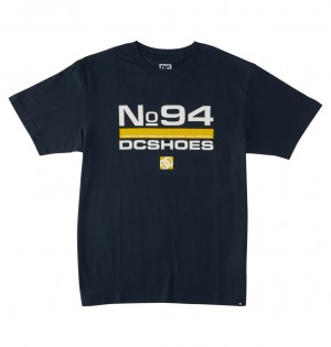 Navy Blazer DC Shoes Nine Four - T-Shirt | ESCWLX-507