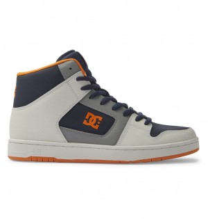 Navy / Grey DC Shoes Manteca 4 Hi - High-Top Shoes | CZASKW-059