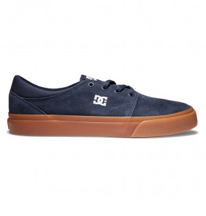 Navy / Gum DC Shoes Trase - Suede Shoes | PZMIEF-142