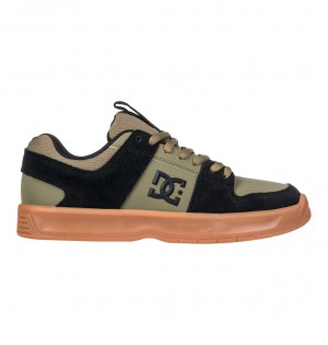 Olive / Black DC Shoes Lynx Zero - Leather Shoes | AIVJXG-368