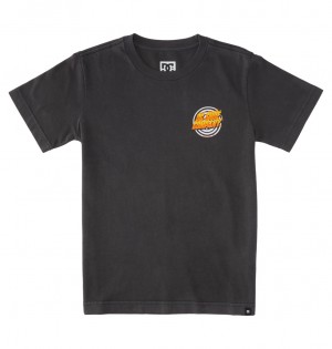 Pirate Black Enzyme Wash DC Shoes Burner - T-Shirt 10-16 | VLRKYH-351