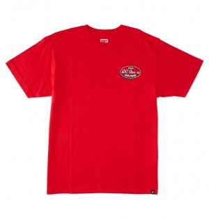 Racing Red DC Shoes Truckin - T-Shirt | LCWUKB-652