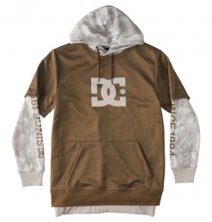 Sand Stone DC Shoes Dryden - Technical Hoodie | ZYGEFQ-397