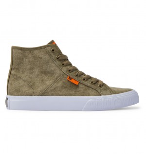 Washed Olive DC Shoes Manual - High-Top Shoes | JWCKSV-507