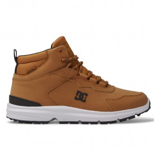 Wheat / Black DC Shoes Mutiny - Leather Boots | QANYBE-479