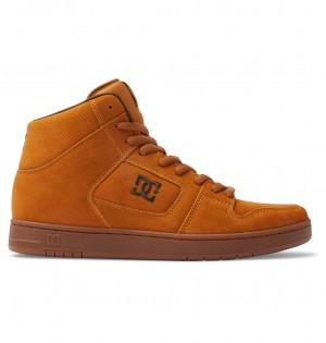 Wheat / Dk Chocolate DC Shoes Manteca 4 Hi - High-Top Shoes | NYDAUE-351