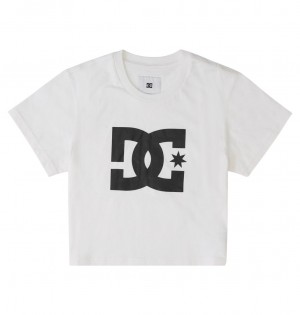 White DC Shoes DC Star - Cropped T-Shirt | MBPCEF-140