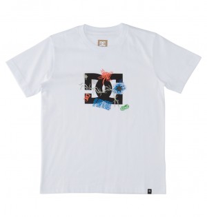 White DC Shoes Scribble - T-Shirt 8-16 | ALFTHD-921