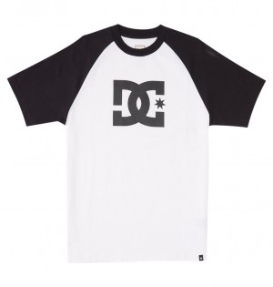 White / Black DC Shoes DC Star - T-Shirt | LHRPSY-920