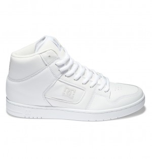 White / White / Battleship DC Shoes Manteca 4 Hi - High-Top Shoes | JEHODB-019