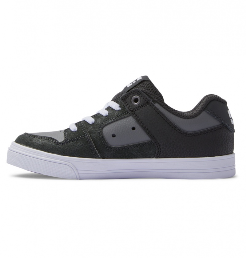 Anthracite / Black DC Shoes Pure Elastic - Shoes 8-16 | URDNVY-158