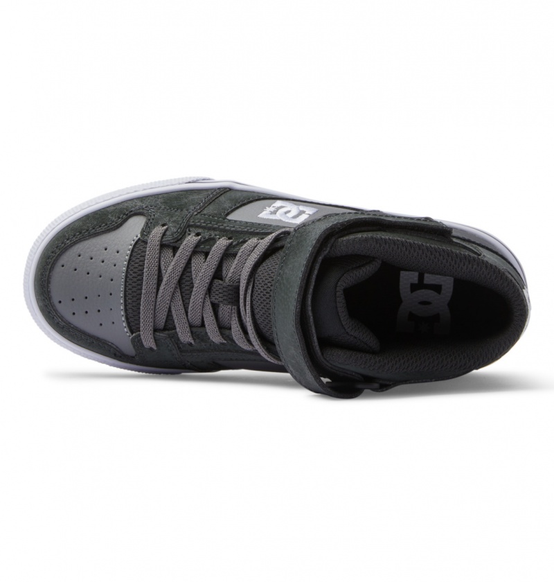 Anthracite / Black DC Shoes Pure High-Top EV - High-Top Leather Shoes | XSPCDM-143