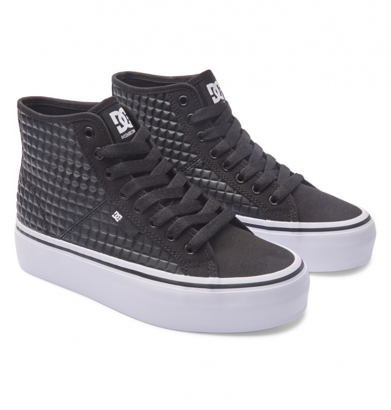 Battleship / Gun Metal DC Shoes Manual Hi Platform - High-Top Shoes | HPMVTW-920