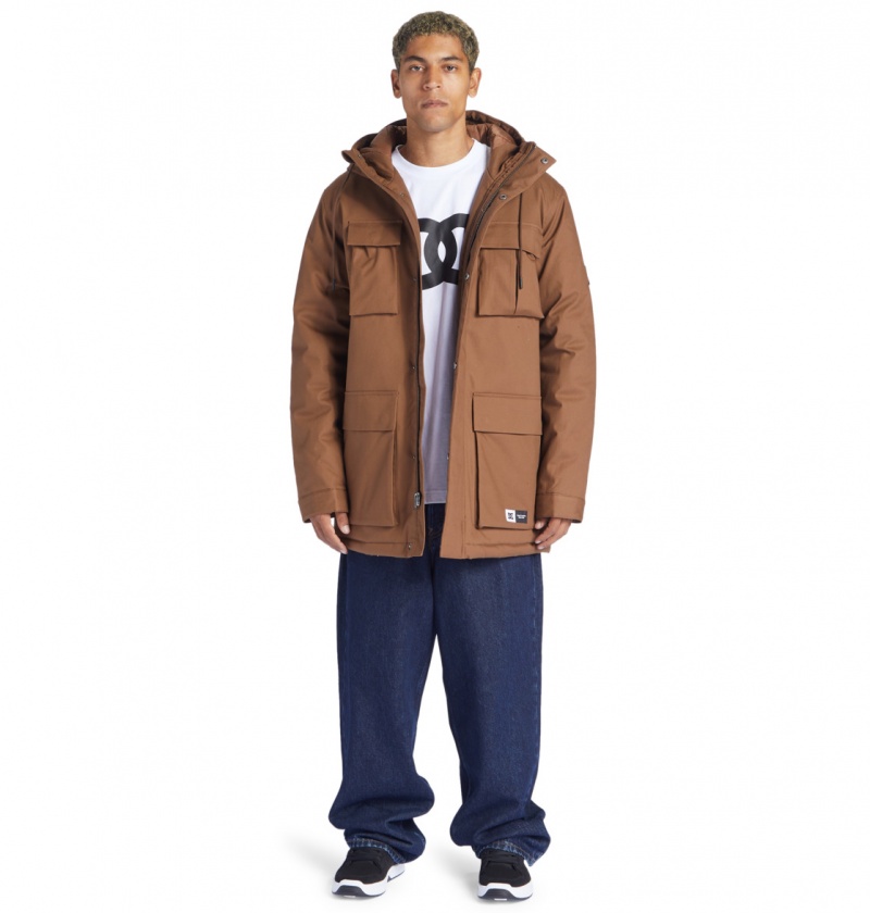 Bison DC Shoes Maybury - Hooded Parka | PMFQKZ-245