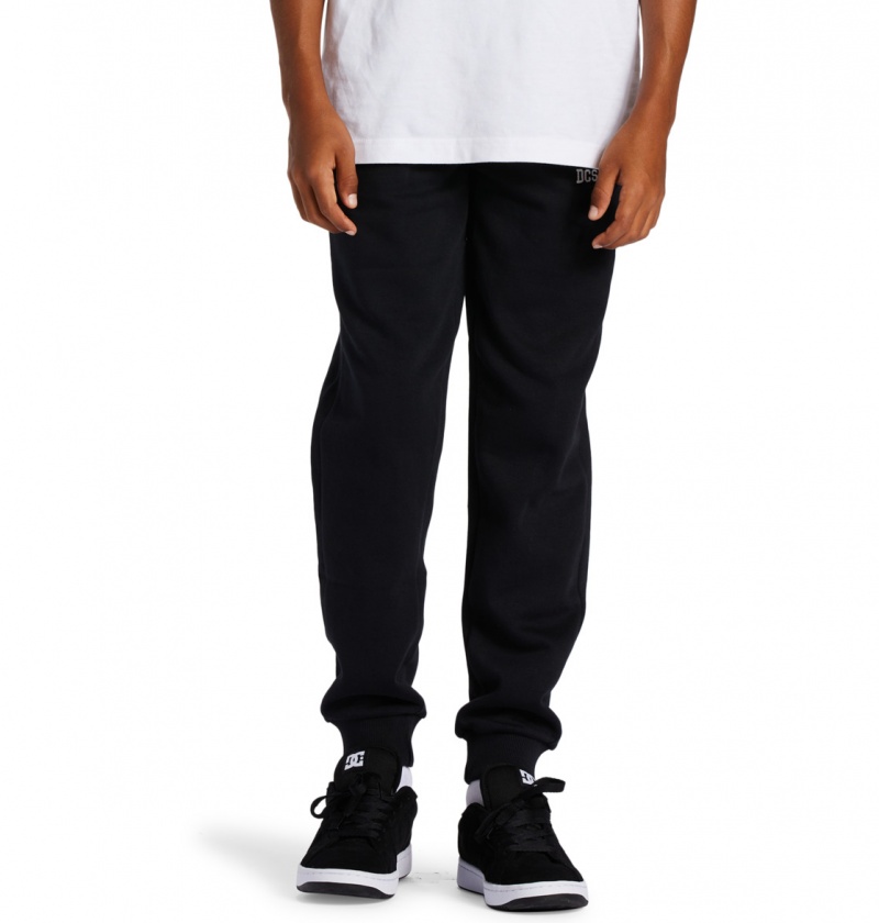 Black DC Shoes Baseline Boy - Joggers 10-16 | PHIYFC-305