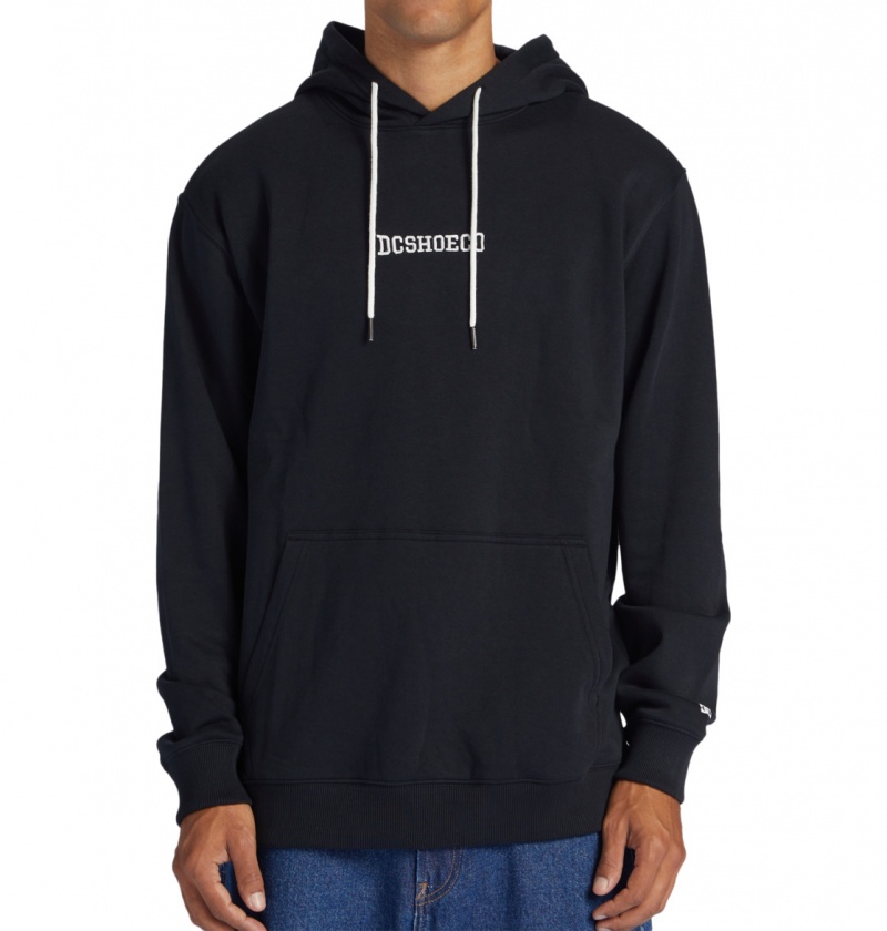 Black DC Shoes Baseline Ph - Hoodie | KHDFWP-987