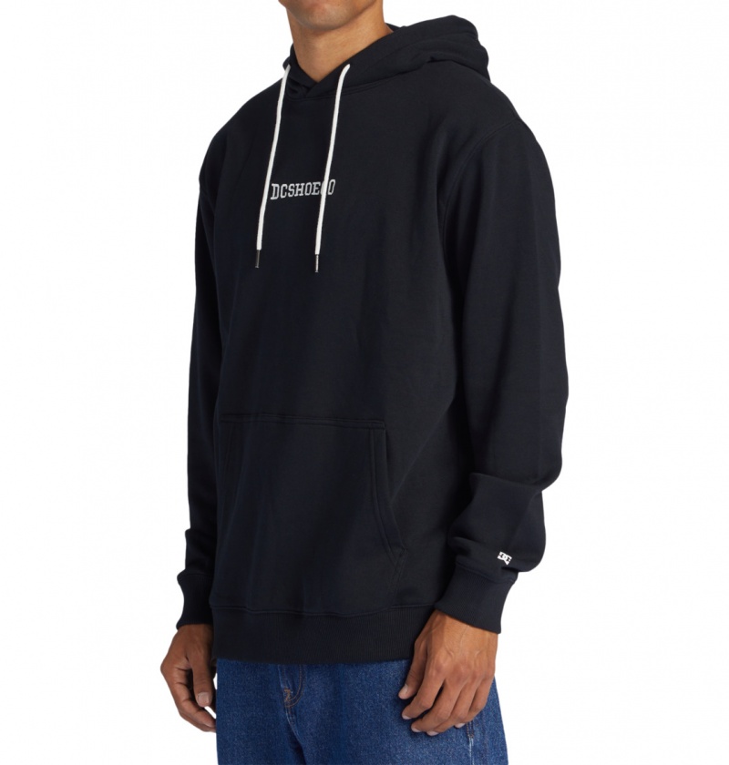 Black DC Shoes Baseline Ph - Hoodie | KHDFWP-987