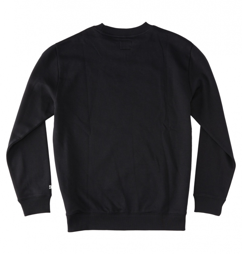 Black DC Shoes Baseline - Sweatshirt | FAIMZQ-813