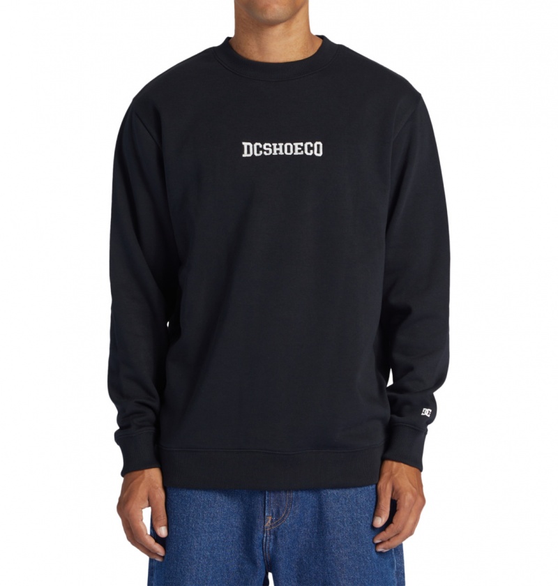 Black DC Shoes Baseline - Sweatshirt | FAIMZQ-813