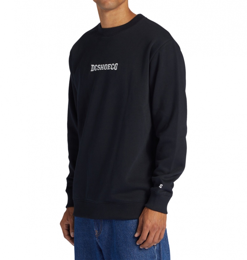 Black DC Shoes Baseline - Sweatshirt | FAIMZQ-813