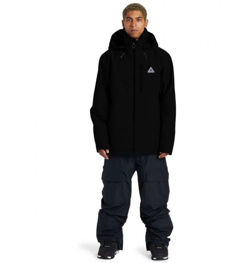 Black DC Shoes Basis 30K - Technical Snow Jacket | RCOSFZ-412