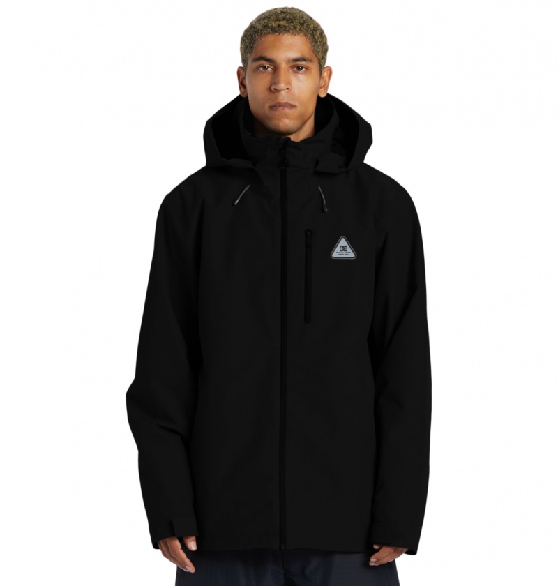 Black DC Shoes Basis 30K - Technical Snow Jacket | RCOSFZ-412