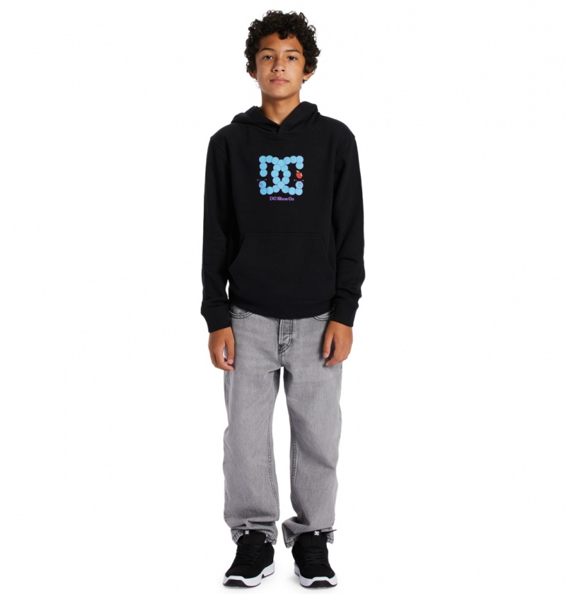 Black DC Shoes Bookworm - Hoodie 10-16 | LVQBEZ-947