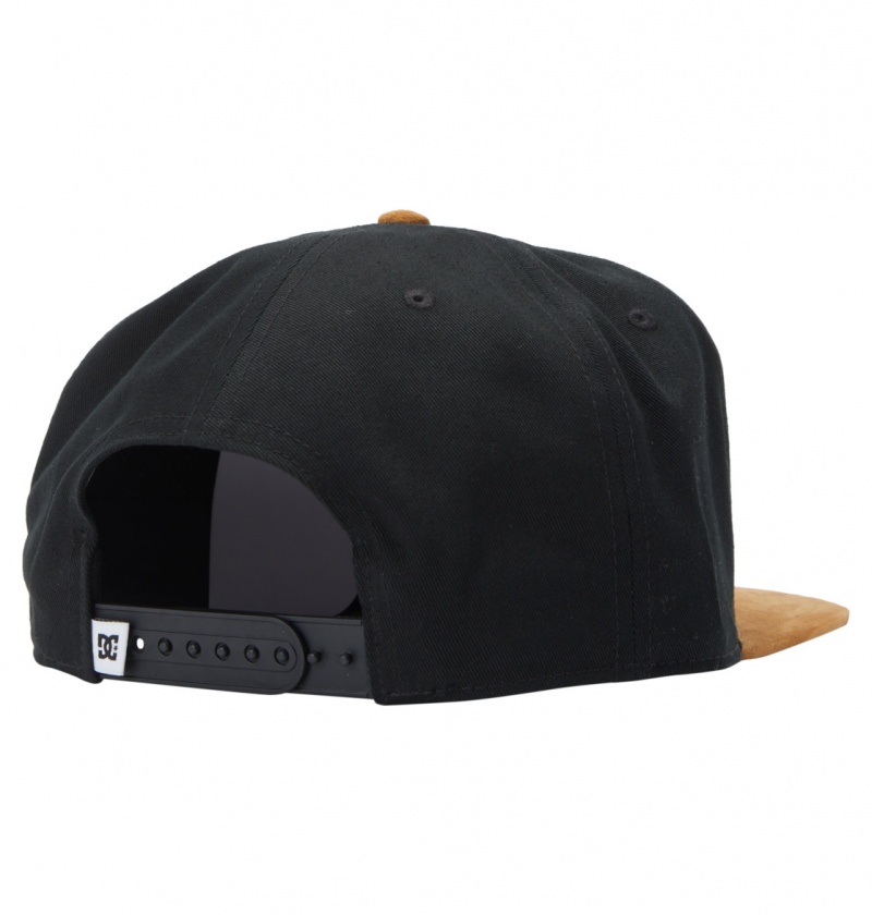 Black DC Shoes Brackers - Snapback Cap | LCNORW-149