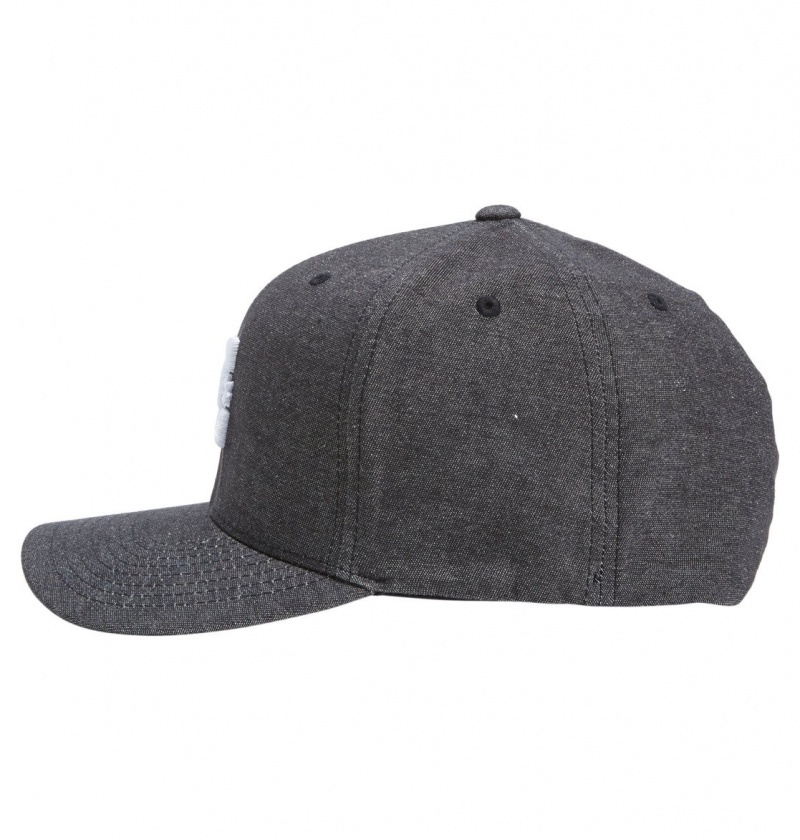 Black DC Shoes Capstar - Flexfit Cap | HEOMQF-204